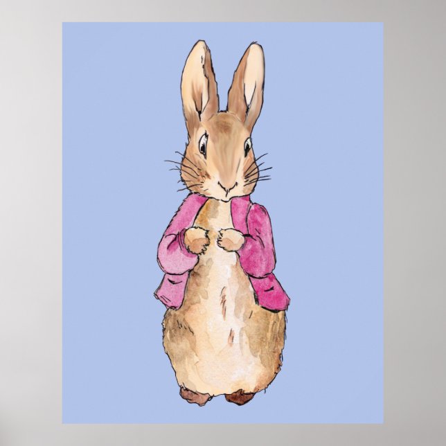 Peter die Rabbit Pink Jacke Poster (Vorne)
