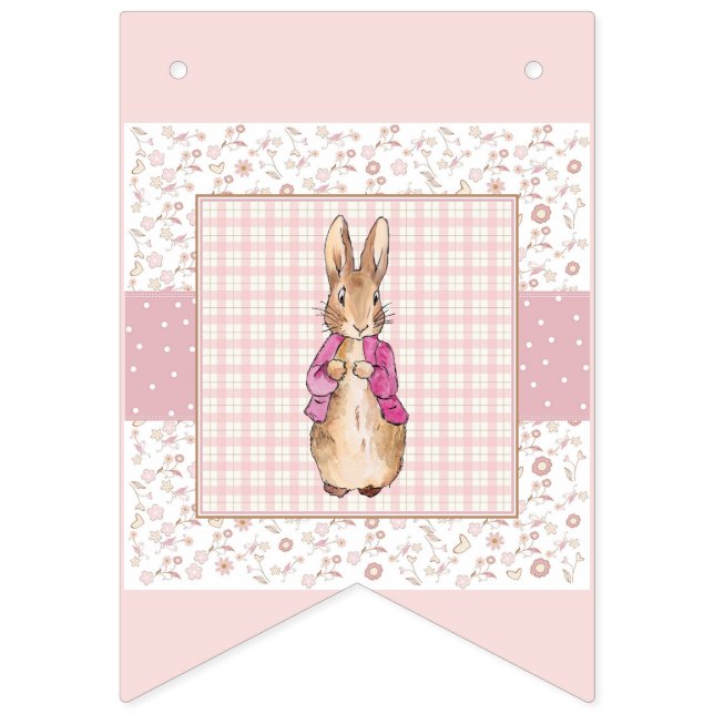 Peter die Rabbit Pink Jacke Wimpelkette (Erste Fahne)