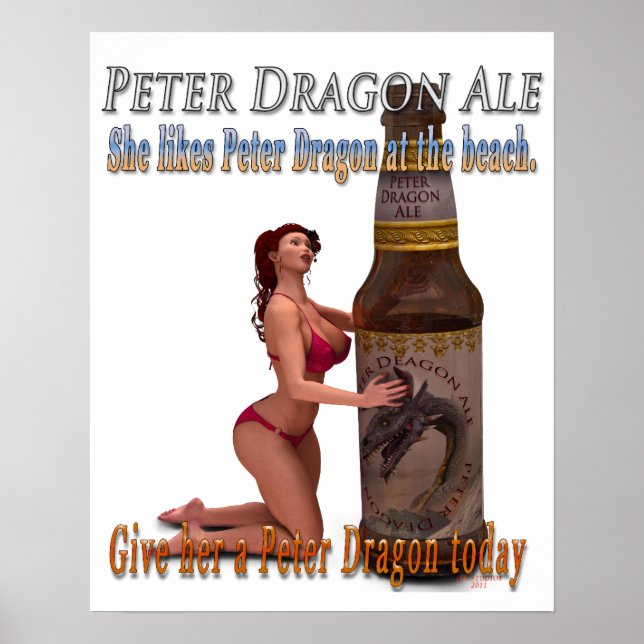 Peter Dragon Ale Beach Poster (Vorne)