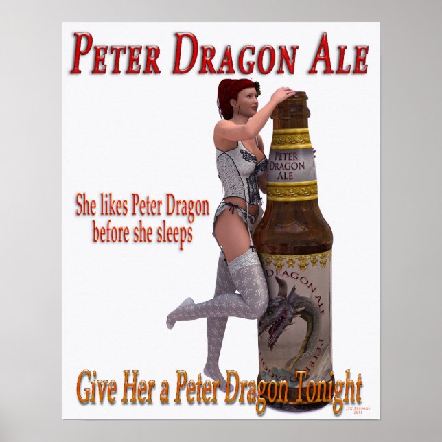 Peter Dragon Ale bevor sie schläft Poster (Vorne)