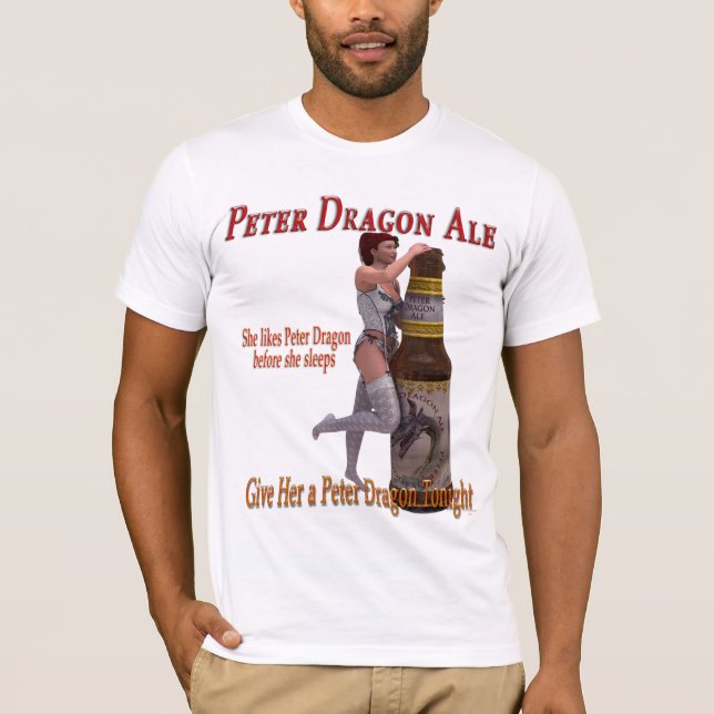 Peter Dragon Ale schläft T-Shirt (Vorderseite)