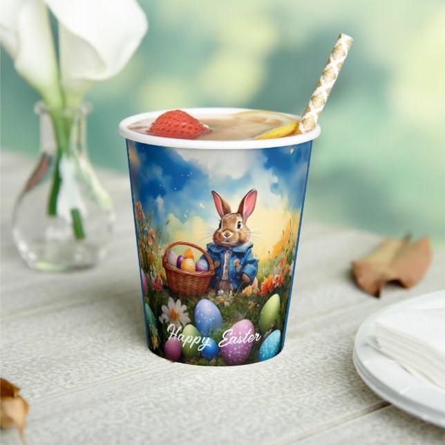 Peter Easter Bunny mit Ostereiern Pappbecher (In Situ)
