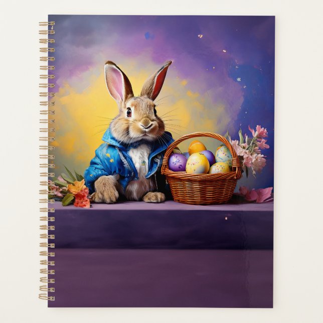 Peter Easter Bunny mit Ostereiern Planer (Vorderseite)