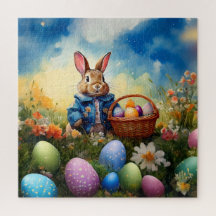 Peter Easter Bunny mit Ostereiern