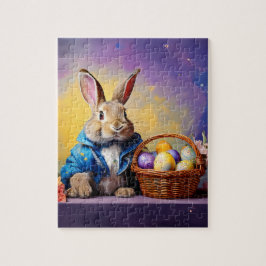 Peter Easter Bunny mit Ostereiern Puzzle