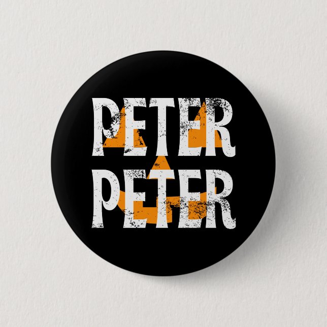 Peter Fall Season Pumpkin Button (Vorderseite)