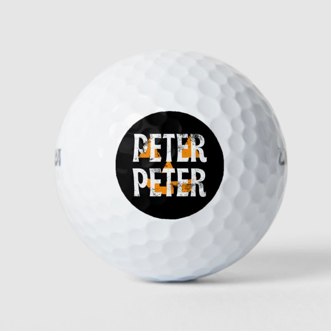 Peter Fall Season Pumpkin Golfball (Vorderseite)
