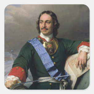 Peter I große 1838 Quadratischer Aufkleber