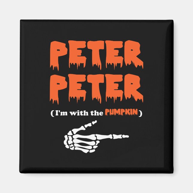 Peter i'm mit dem Kürbis Magnet (Vorne)