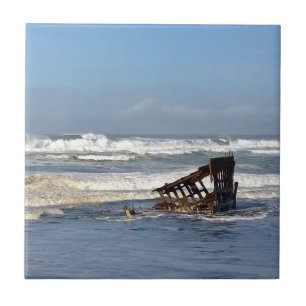 Peter Iredale Shipwreck, Oregon Coast Fliese
