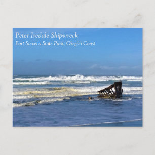 Peter Iredale Shipwreck, Oregon Coast Postkarte
