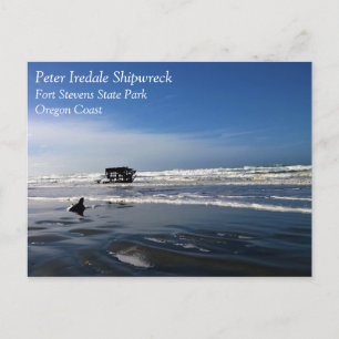 Peter Iredale Shipwreck, Oregon Coast Postkarte