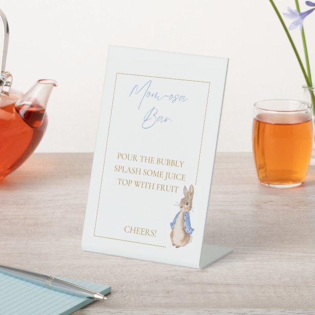 Peter Kaninchen Babydusche Sockelschild (In SItu)