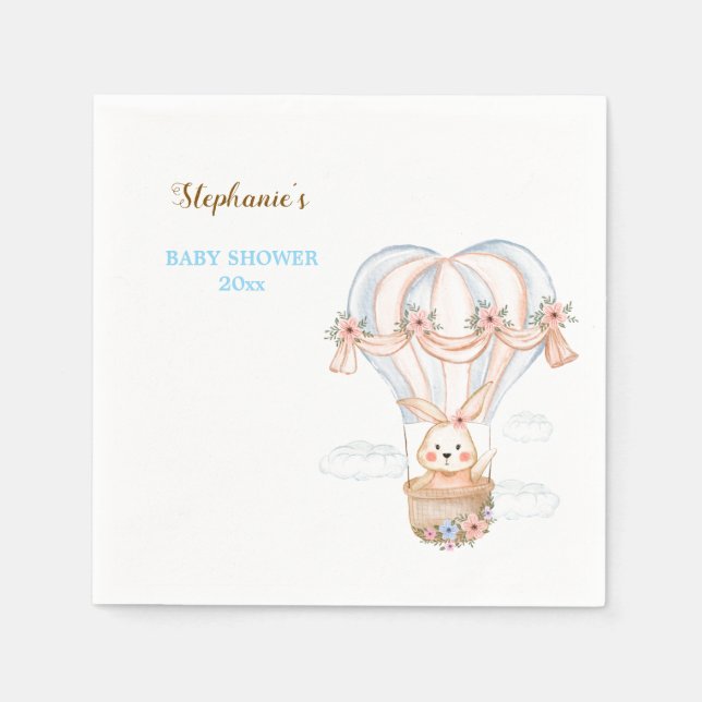 Peter Kaninchen Babyduschgeschirr Serviette (Vorderseite)