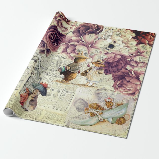 Peter Kaninchen (Sammlung6) Gewebepapier Geschenkpapier (Ungerollt)