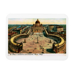 Peter-Kathedrale, Rom, Italien Vintager Stil Magnet