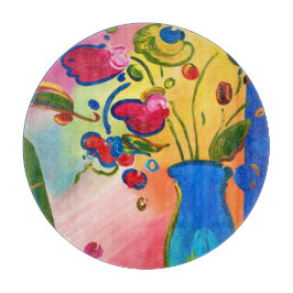 Peter Max Blume Inspirierte Round Cutting Board Schneidebrett