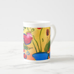 Peter Max Inspirierte Tasse Cup Knochen-China