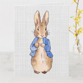 Peter mit grauem Linenhintergrund Karte