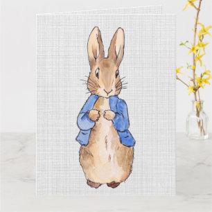 Peter mit grauem Linenhintergrund Karte