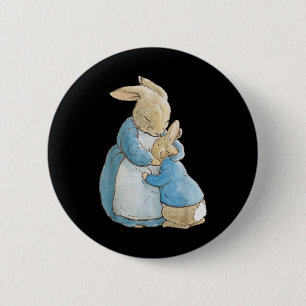 Peter Mutter Kaninchen Retro Cottagecore Osterhase Button