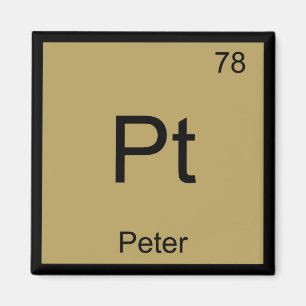 Peter Name Chemie Element Periodensystem Magnet
