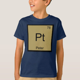 Peter Name Chemie Element Periodensystem T-Shirt