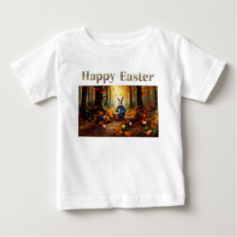 Peter Oaster Bunny mit Ostereier-Körbchen Baby T-shirt