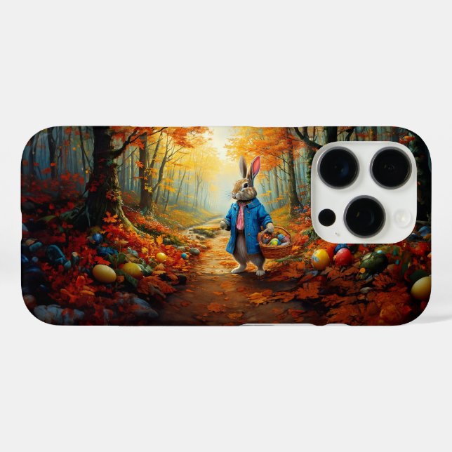 Peter Oaster Bunny mit Ostereier-Körbchen Case-Mate iPhone Hülle (Rückseite (Horizontal))