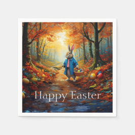 Peter Osterhase mit Ostereier Basket Napkin Serviette
