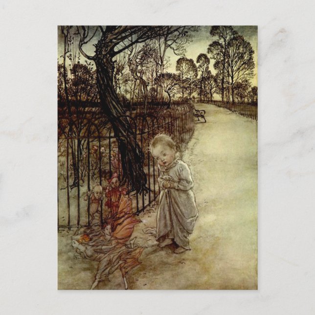 Peter Pan Arthur Rackham Postcard Postkarte (Vorderseite)