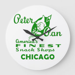 Peter Pan Snack Shop, Chicago Große Wanduhr