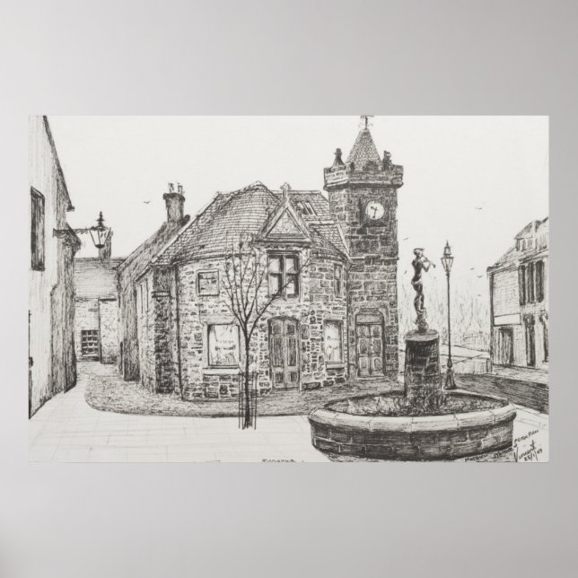 Peter Pan Statue Kirriemuir Scotland 2007 Poster (Vorne)