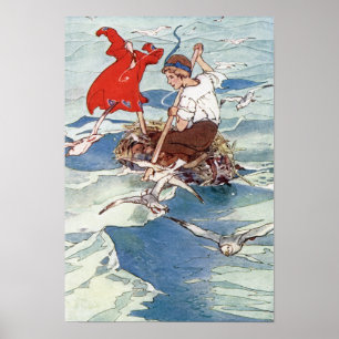 Peter Pan und Tinker Bell von Alice B. Woodward Poster