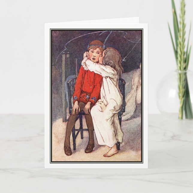 Peter Pan und Wendy durch Alice B. Woodward Karte (Vorderseite)