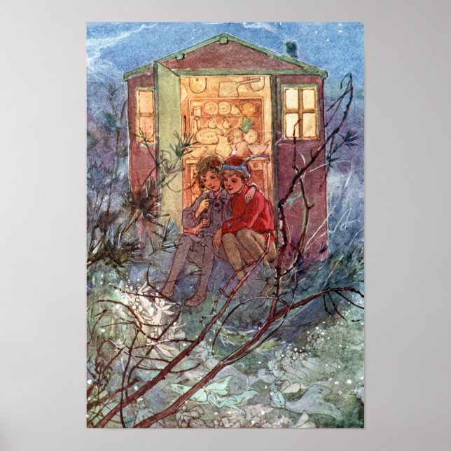 Peter Pan und Wendy von Alice B. Woodward Poster (Vorne)