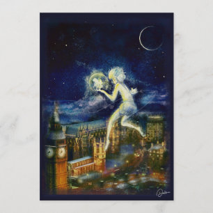 Peter Pan Weihnachtskarte Einladung