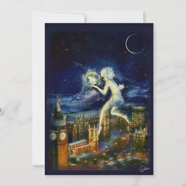 Peter Pan Weihnachtskarte Einladung (Vorderseite)