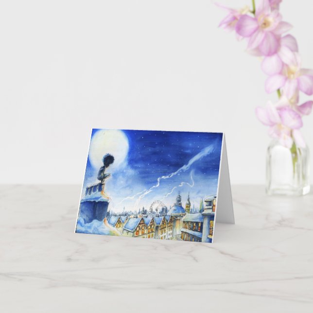 Peter Pan Weihnachtskarte Karte (Orchidee)