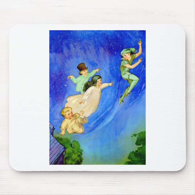 PETER PAN, WENDY, JOHN UND MICHAEL FLIEGEN WEG MOUSEPAD (Vorne)