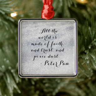 Peter Pan Zitat   Ornament Aus Metall