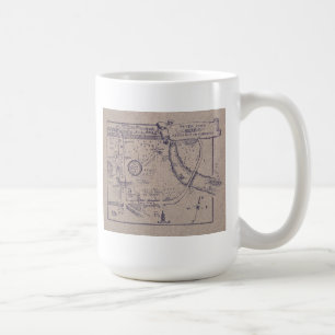 Peter Pans Karte von Kensington-Gärten Tasse