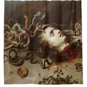 Peter Paul Rubens - Leiter von Medusa - Barock P Duschvorhang