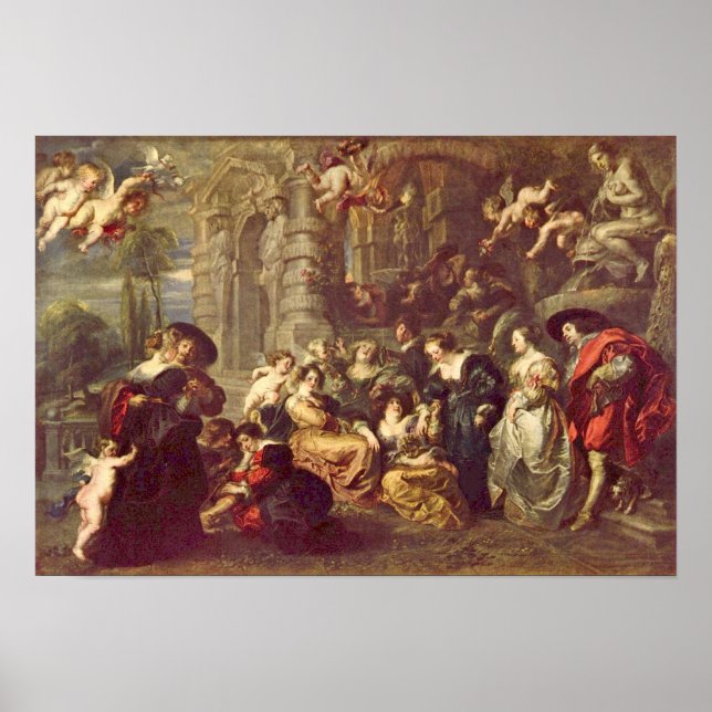 Peter Paul Rubens - Liebe Garden Poster (Vorne)