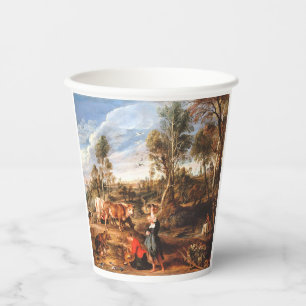Peter Paul Rubens Milchmädchen mit Vieh in einer L Pappbecher