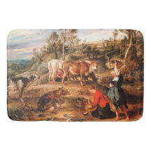 Peter Paul Rubens Milkmaids mit Rindern in einem L