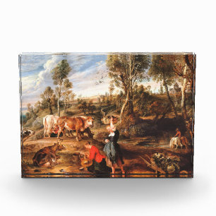 Peter Paul Rubens Milkmaids mit Rindern in einem L Fotoblock
