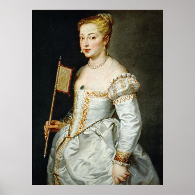 Peter Paul Rubens Portrait einer Lady Poster (Vorne)