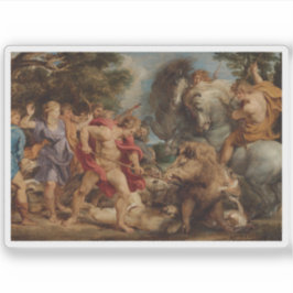 Peter Paul Rubens - The Calydonian Boar Hunt Aufkleber