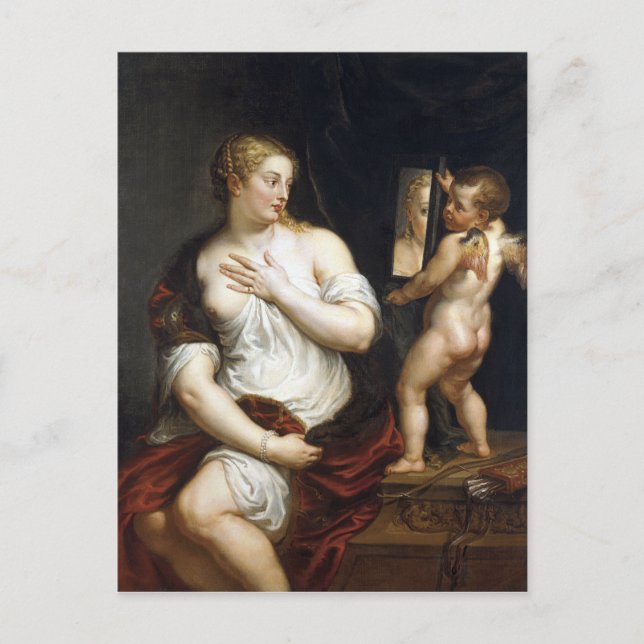 Peter Paul Rubens Venus und Cupid Postkarte (Vorderseite)
